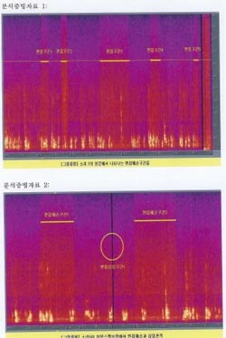 숭실대 소리공학연구소의 녹취록 분석 파일 